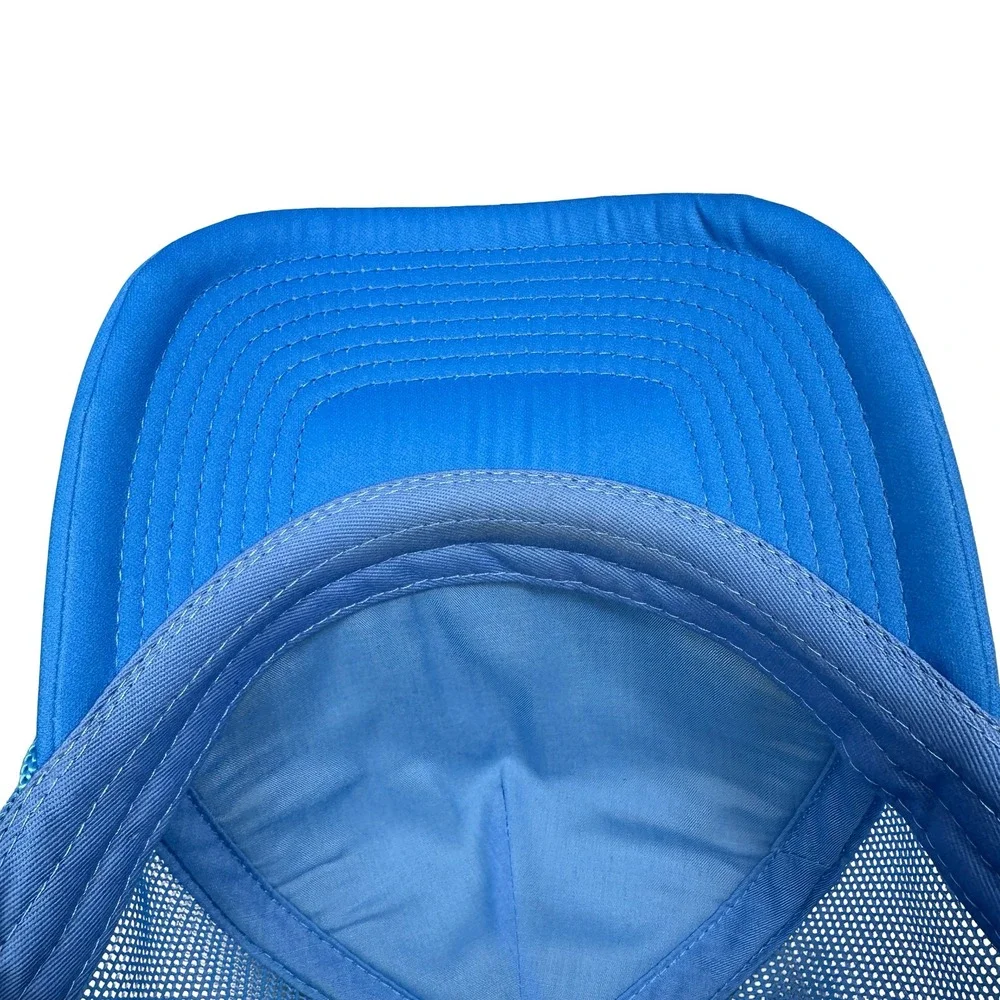 Madhappy Blue White Trucker Hat‎ Mesh Snapback Puff Print Logo Rope Detail